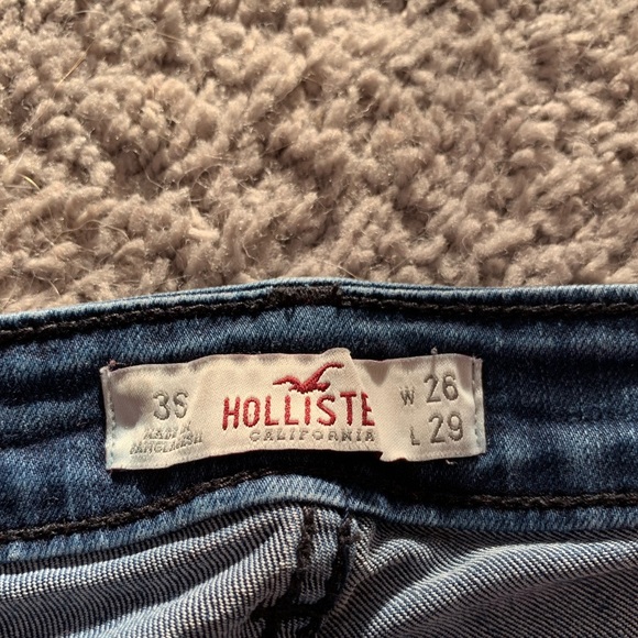 Hollister size 3short ripped skinny jeans. W26 L29 - Picture 7 of 12